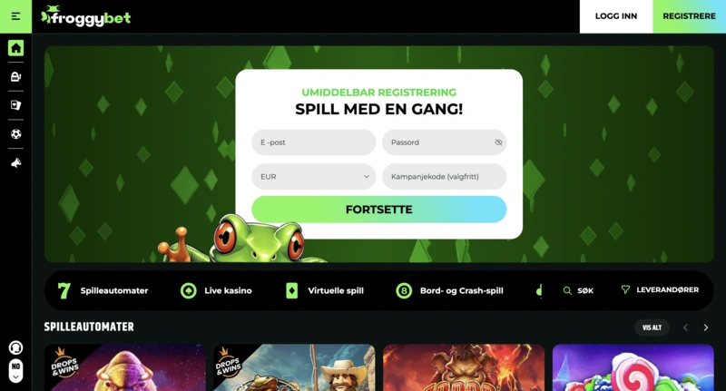 Froggybet Homepage